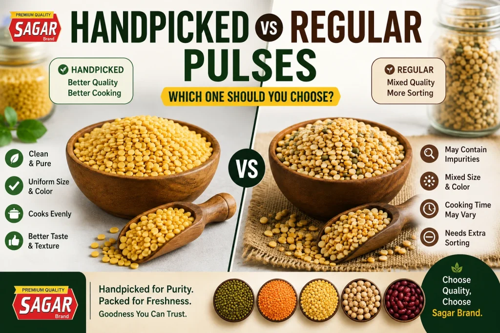 Handpicked vs regular pulses