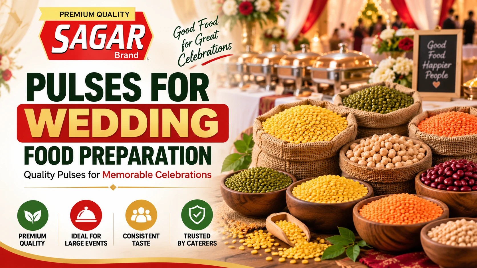 Pulses for Wedding Food Preparation